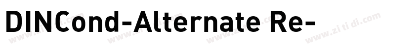 DINCond-Alternate Re字体转换
